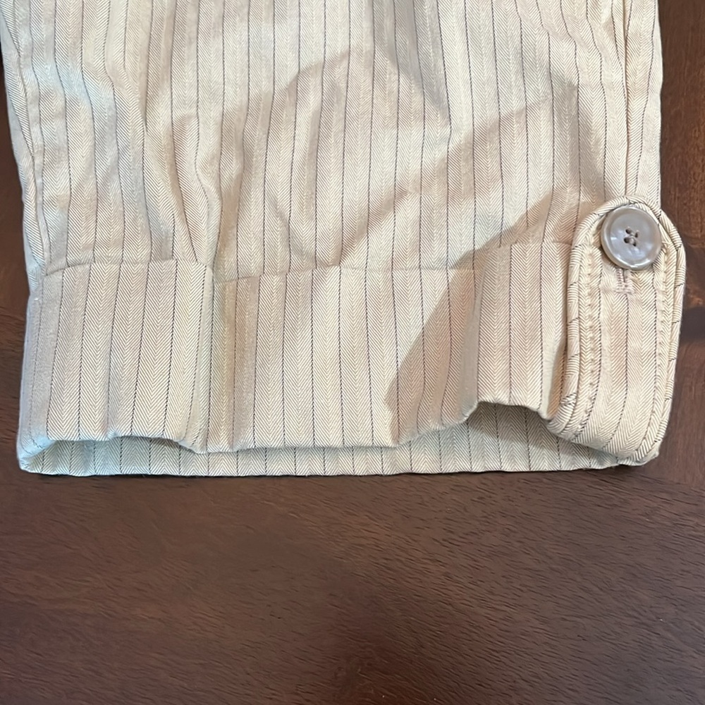 Women’s the limited Cream Striped shorts size 6 - Picture 4 of 5